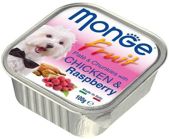 Monge Dog Fruit Chicken and Raspberries 